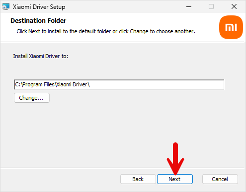Xiaomi Driver Setup Location